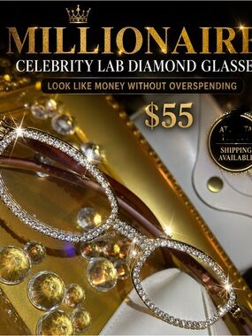 Millionaire Celebrity Glasses “Look Like Money” One (1) Unisex wooden